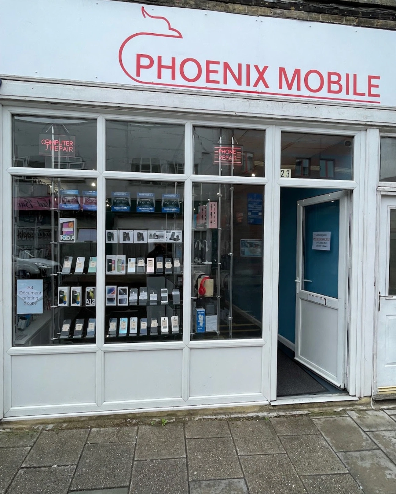 Phoenix Mobile shop front at 23 King Street Ramsgate